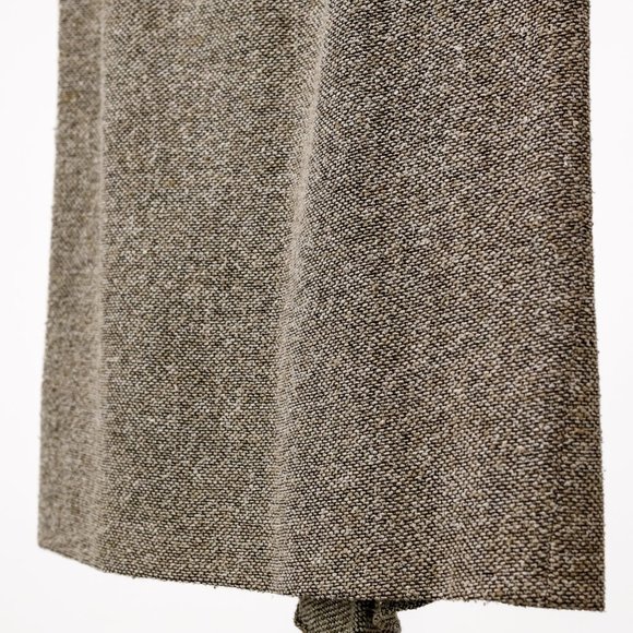 Valentino Brown Tweed Ruffle Pencil Skirt - Picture 6 of 10